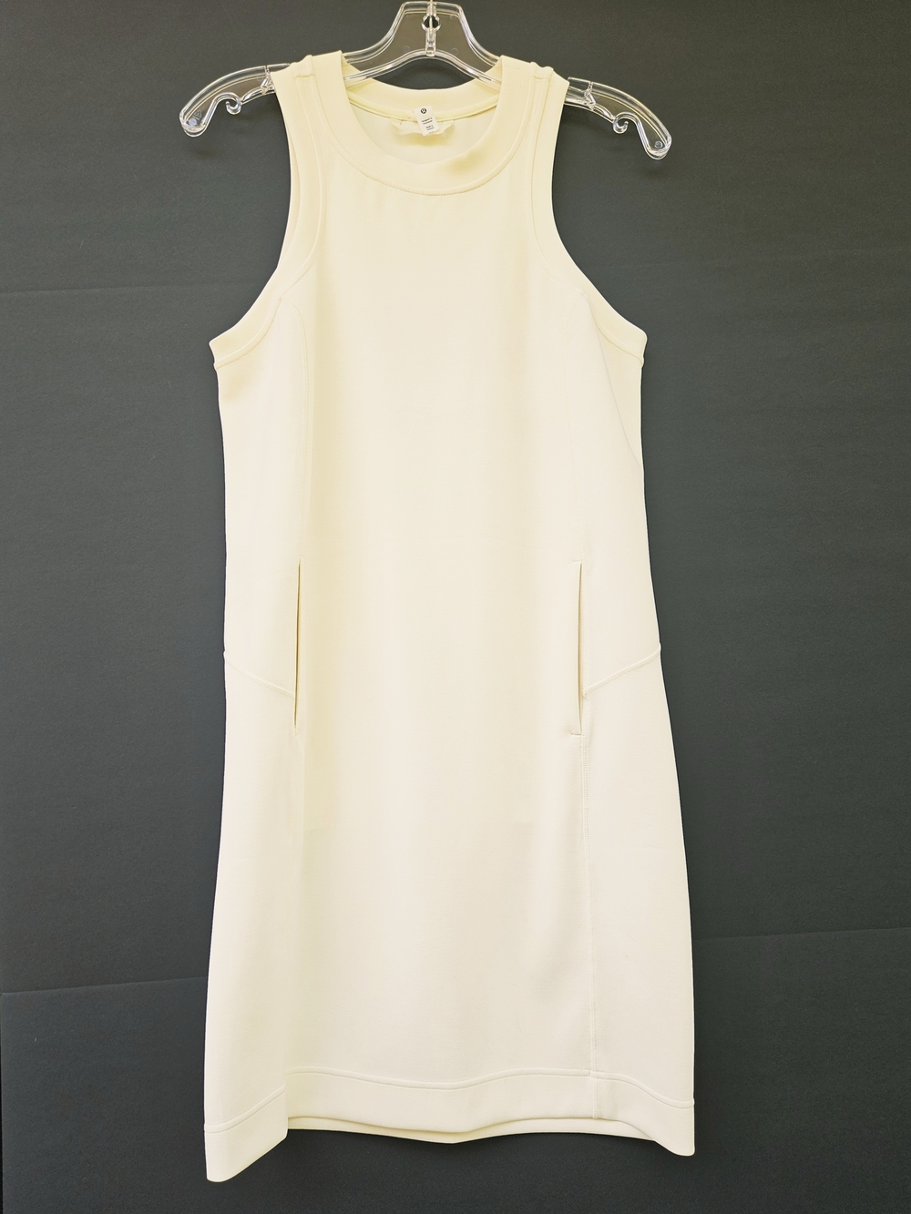Lululemon Softstreme Back In Action Dress Lemon Sorbet Cream Mini Size 6 LW1DLSS - Picture 2 of 16
